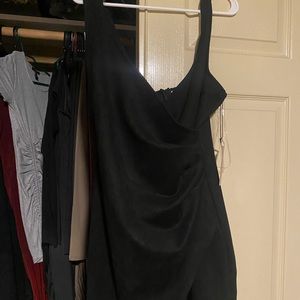 Brand new black suede dress !